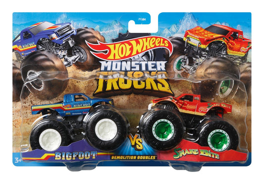 Hot Wheels Monster Trucks 1.64 Scale 2-Pack collectible from Abgee