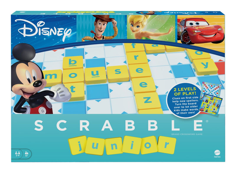Scrabble Junior Disney Edition, showing reverse