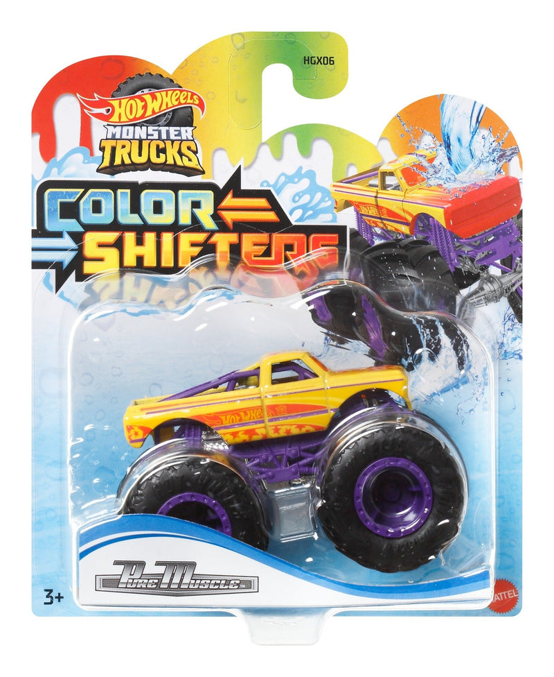 Hot Wheels Monster Trucks 1:64 Colour Shifters Assortment, side angle