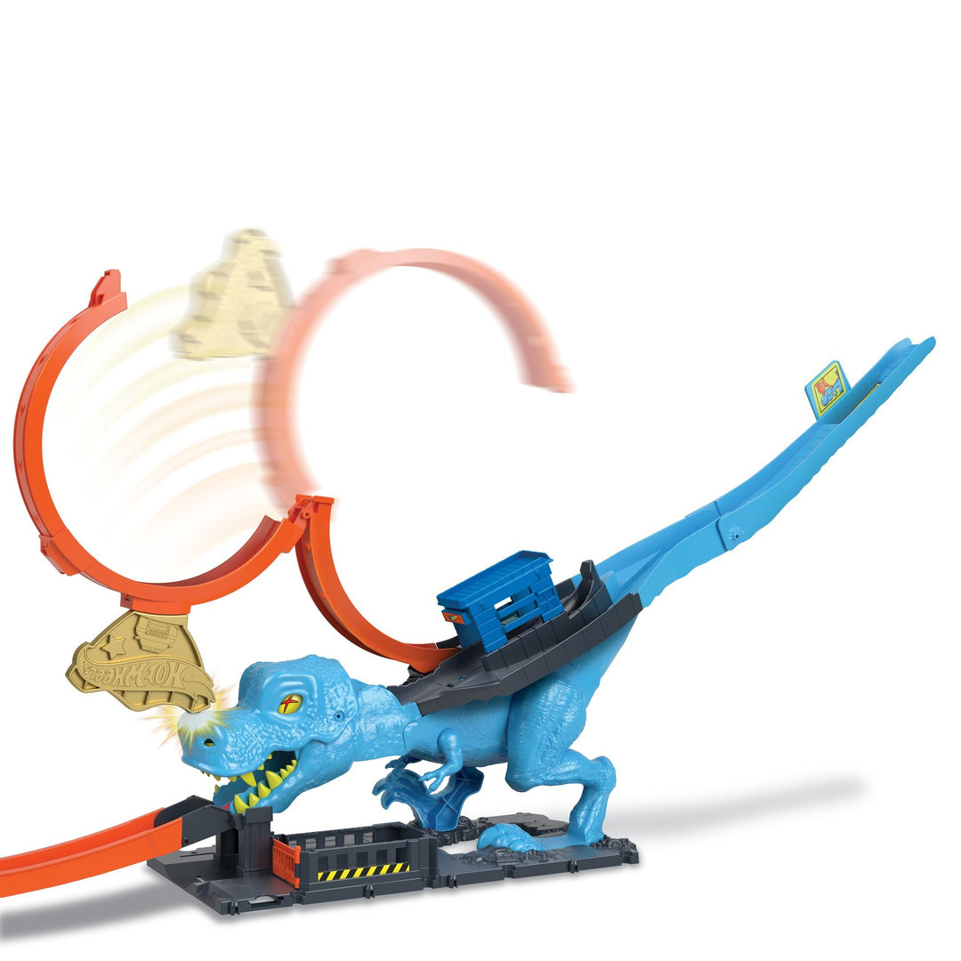 Hot Wheels City T-Rex Chomp Down Playset