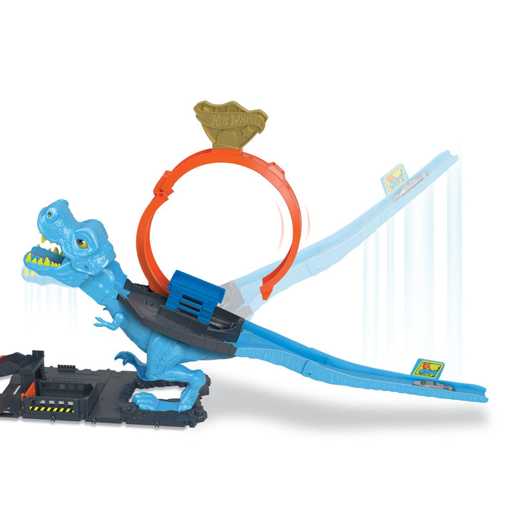 Hot Wheels City T-Rex Chomp Down Playset