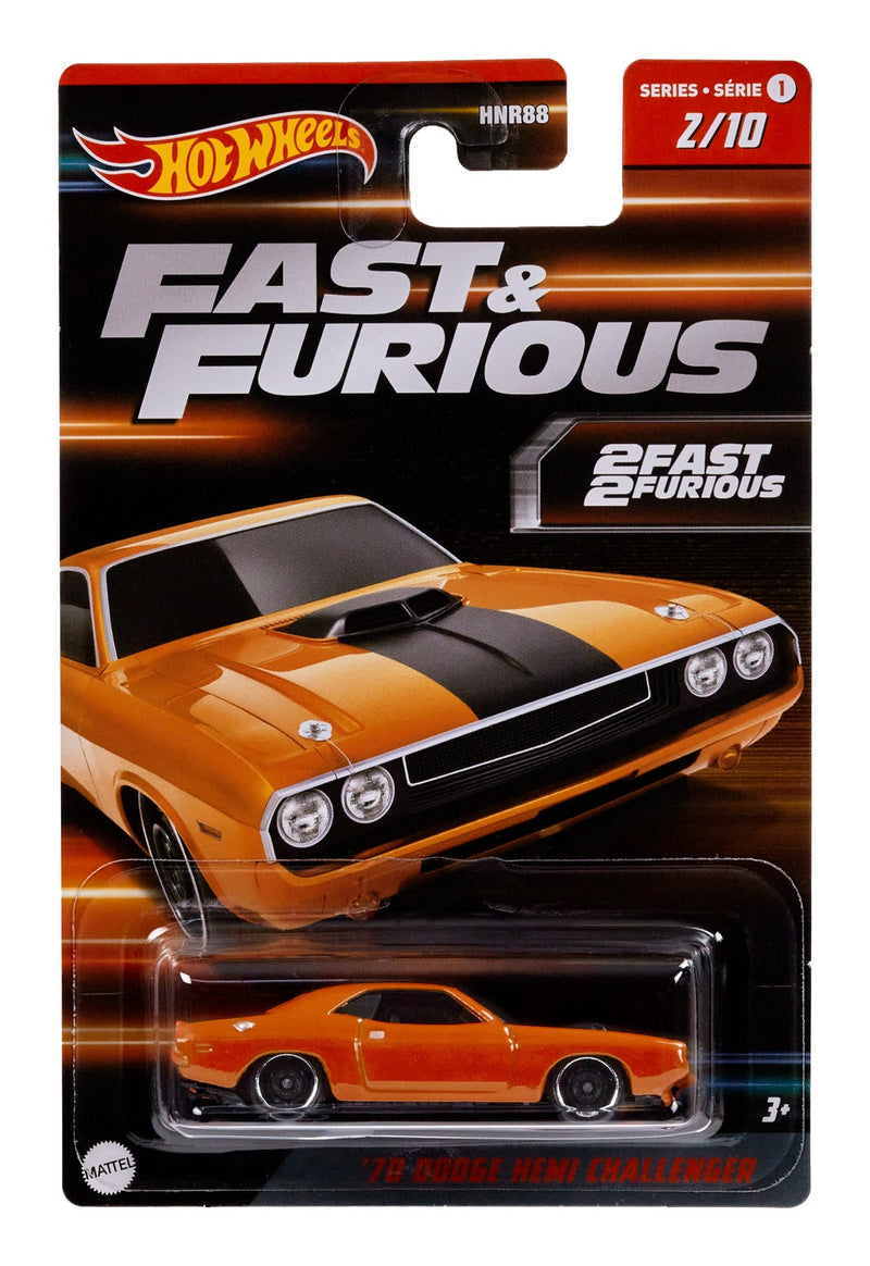 Hot Wheels Fast & Furious Assortment, packaging shot