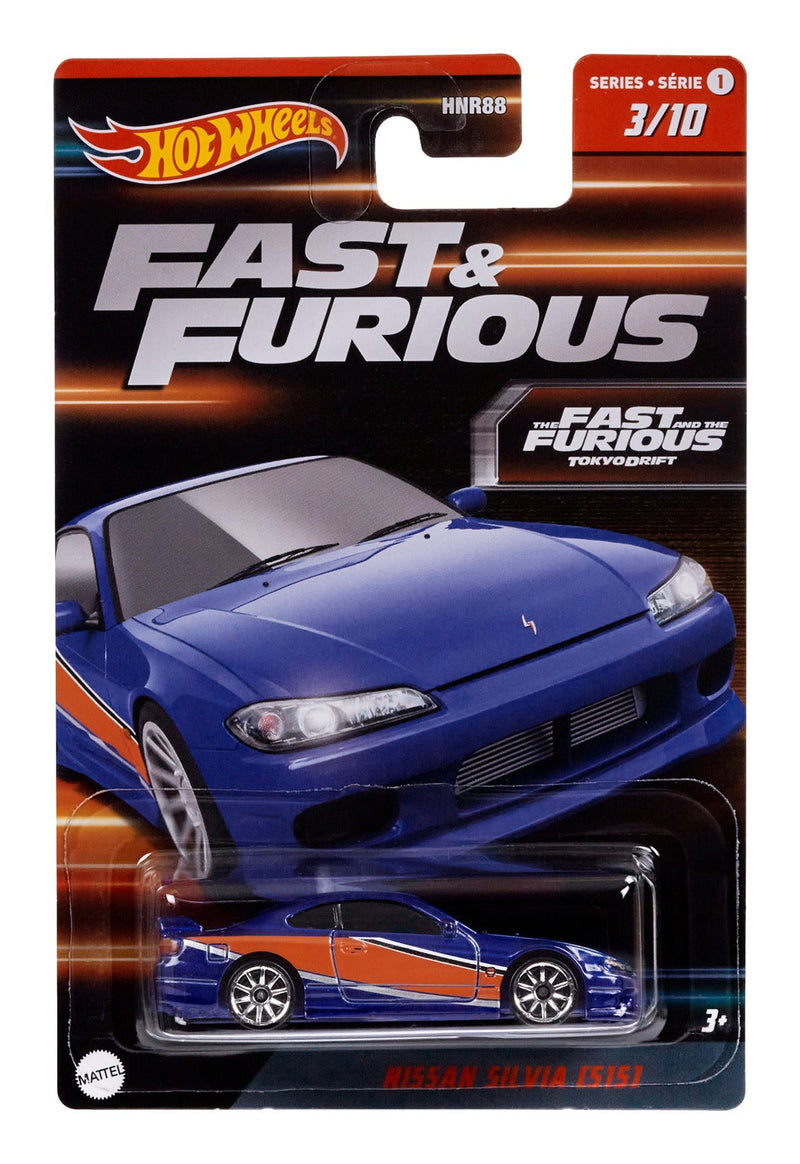 Hot Wheels Fast & Furious Assortment, in display