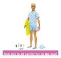 Barbie Movie Ken Beach Doll, side angle