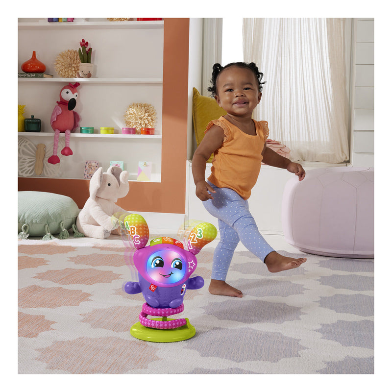 Fisher Price DJ Bouncin' Star Pink, showing reverse