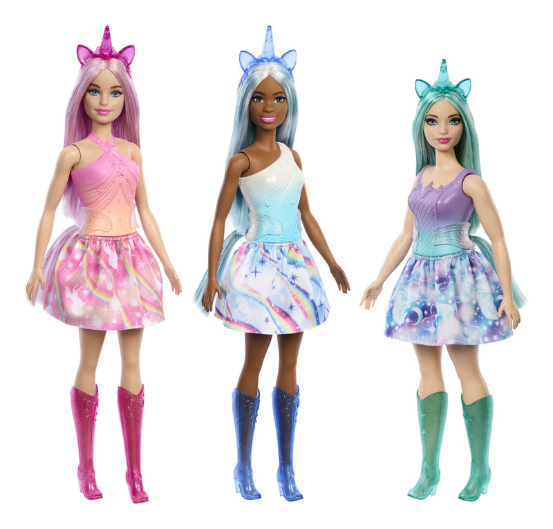 Barbie Core Unicorn Assortment, in display