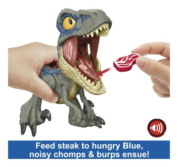 Jurassic World Blue Mega Roar Velociraptor Figure