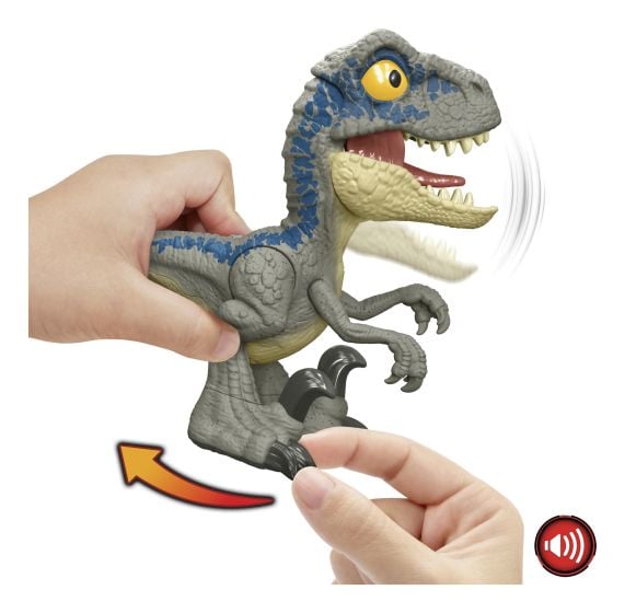 Jurassic World Blue Mega Roar Velociraptor Figure