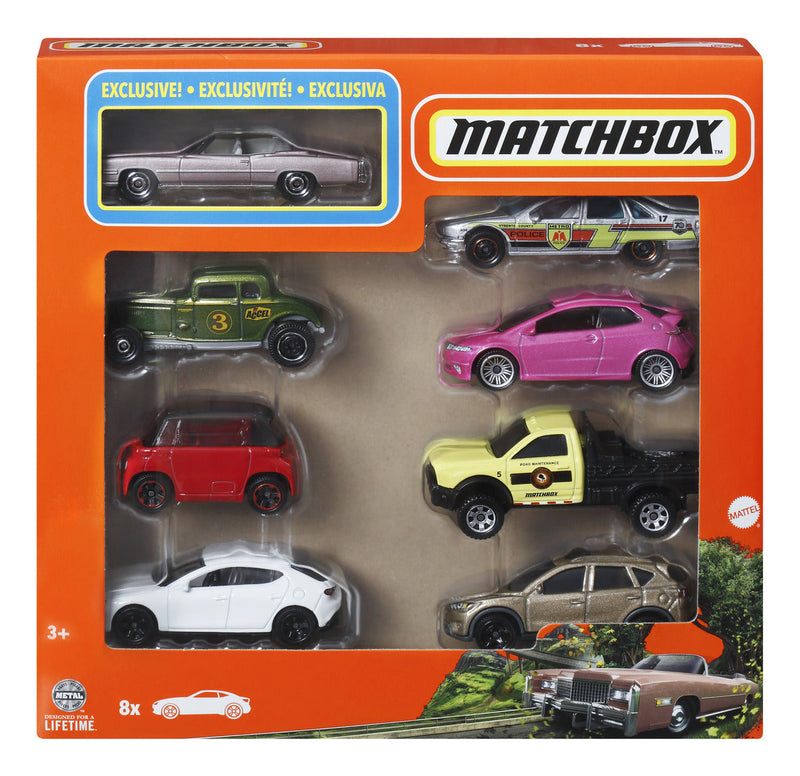 Matchbox 8 Pack Assortment, size reference