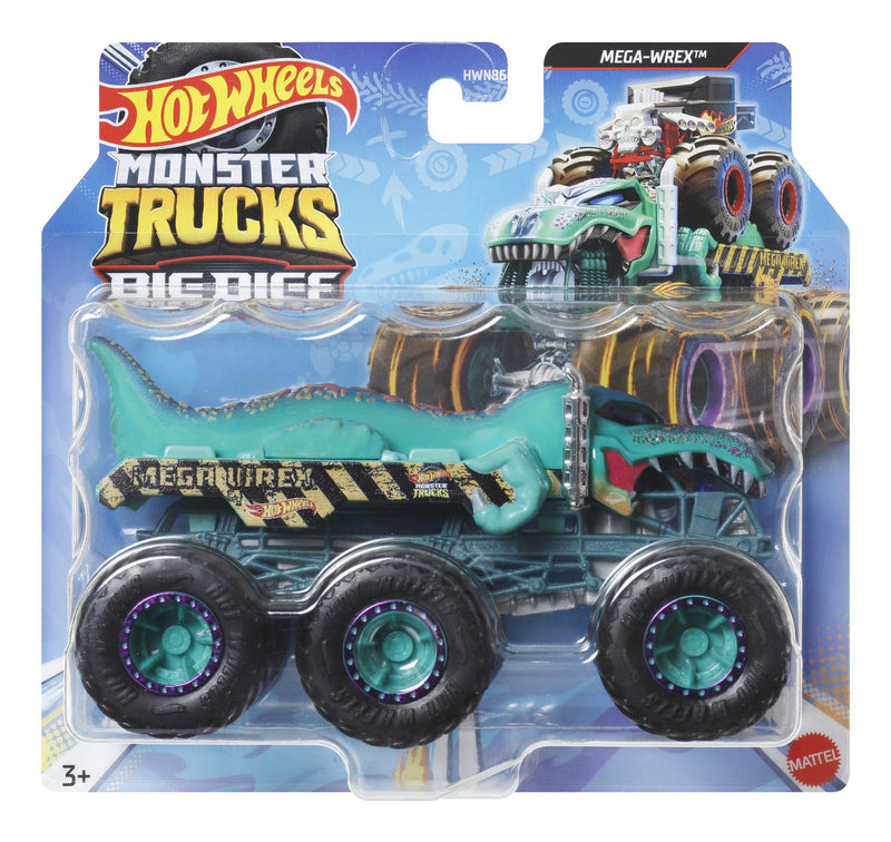 Hot Wheels Monster Truck Big Rigs Assortment, in display