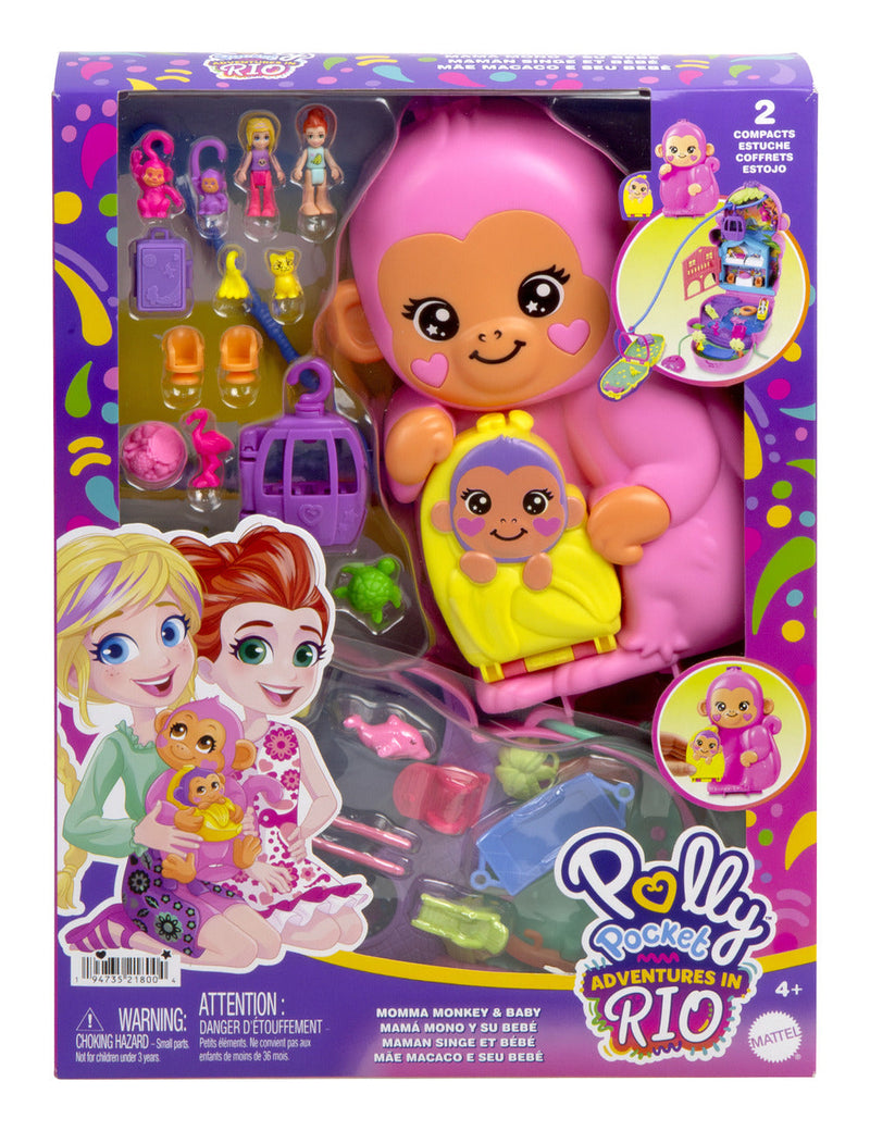 Polly Pocket Monkey Mamma, showing reverse