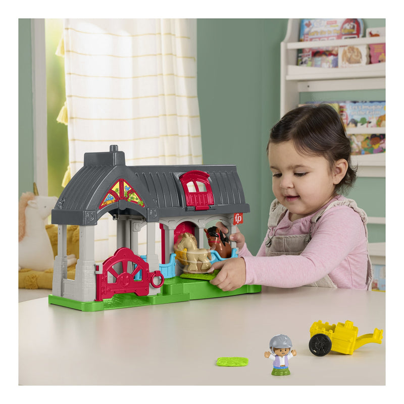 Fisher Price Little People Stable Playset, showing reverse