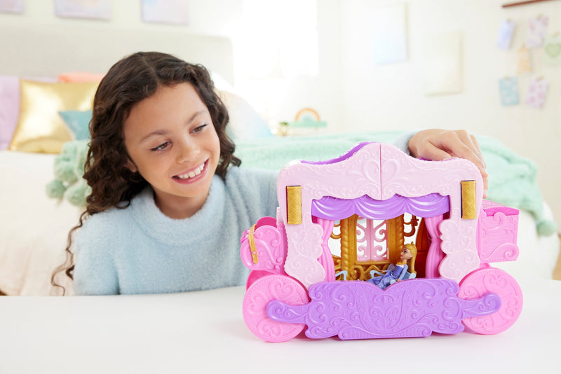 Disney Princess Carriage to Castle 2 in1 Playset, showing reverse