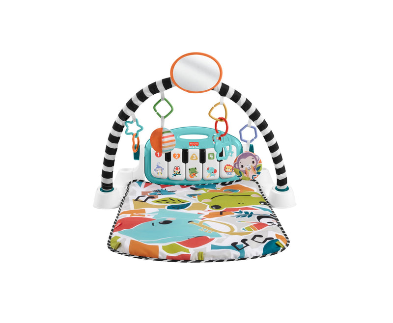 Fisher Price Glow and Grow Kick and Play Gym - Blue, showing reverse