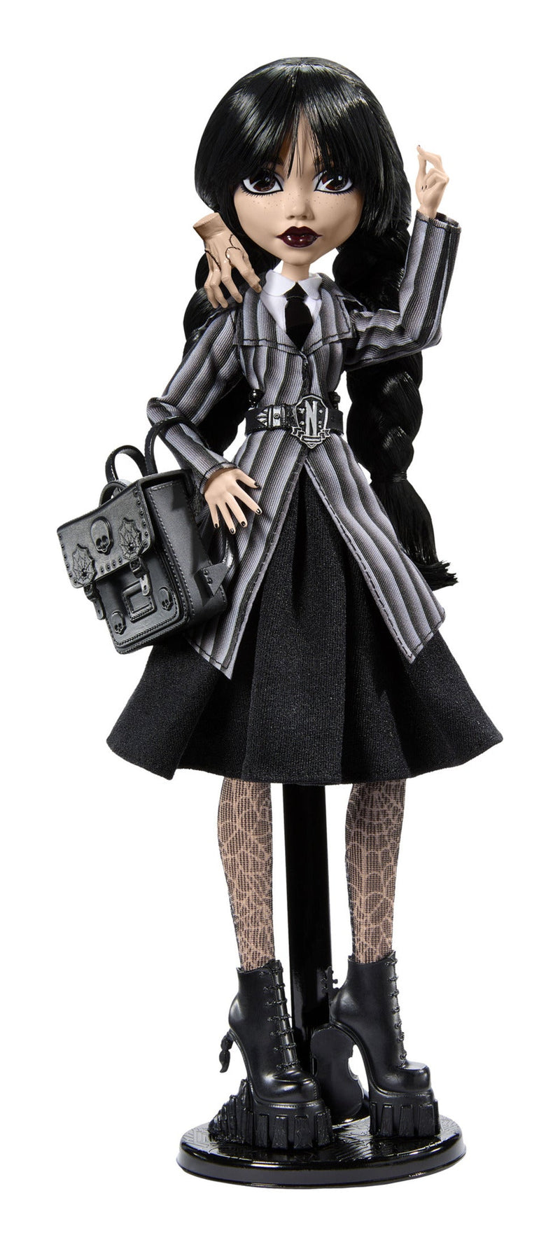 Monster High Wednesday Adams Doll, close-up detail
