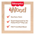 Fisher Price Wooden Music Table, packaging shot