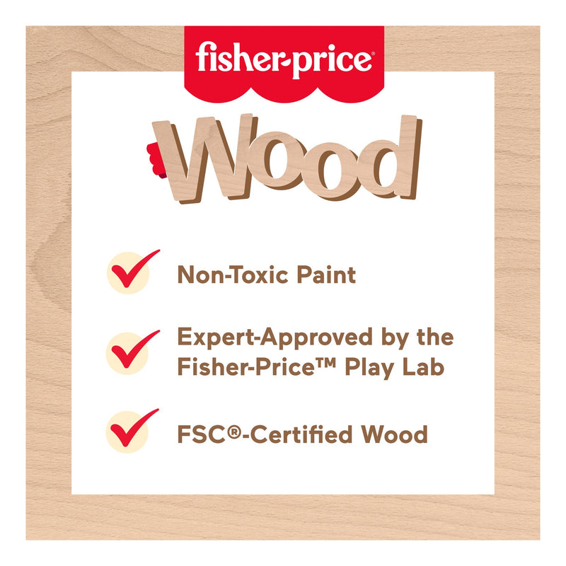 Fisher Price Wooden Music Table, packaging shot