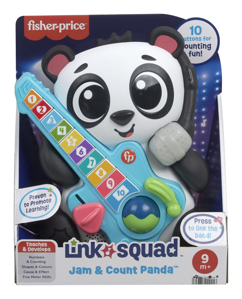 Fisher Price Link Squad Jam & Count Panda, packaging shot