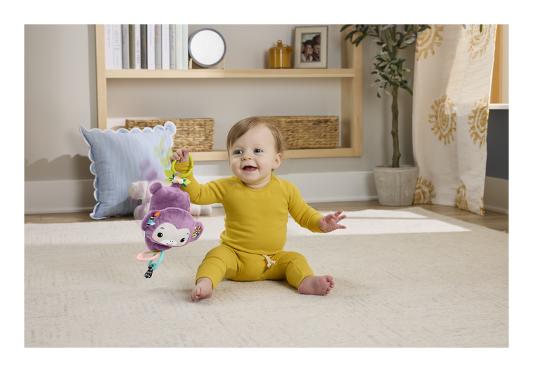 Fisher Price Sing & Go Purple Monkey, alternate view