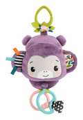 Fisher Price Sing & Go Purple Monkey, side angle