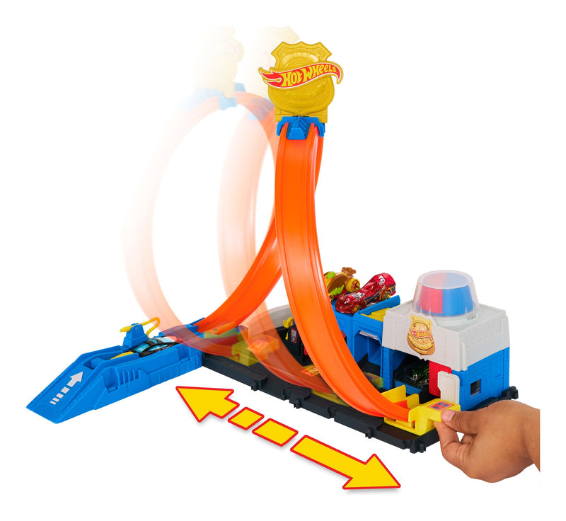 Hot Wheels City Super Police Station, showing reverse