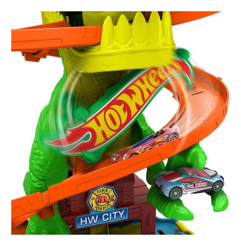 Hot Wheels City T-Rex Fire Station, product detail