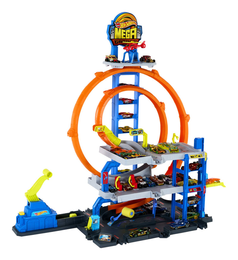 Hot Wheels City Mega Loop Garage, in display