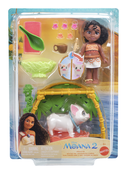 Moana 2: Simea & Pua Bathtime Fun Playset