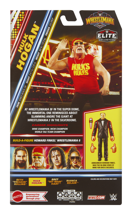 WWE Wrestlemania - Hulk Hogan, packaging shot