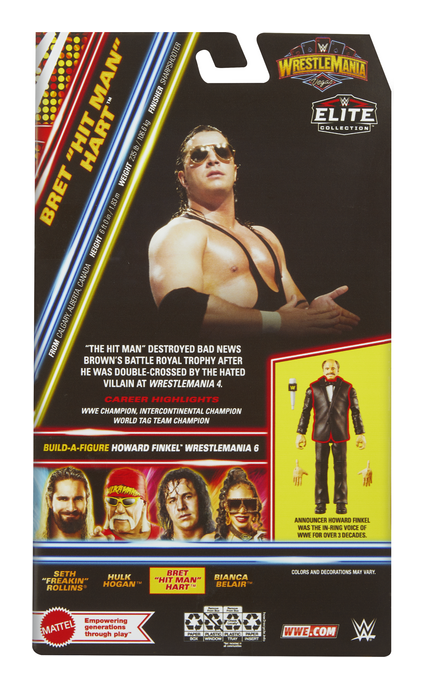 WWE Wrestlemania - Bret Hart, packaging shot