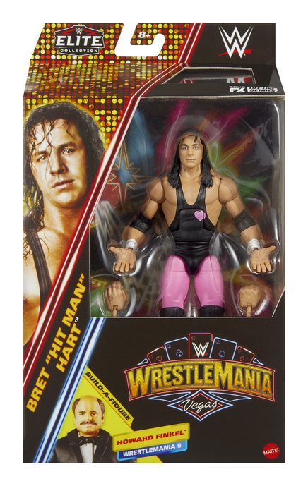 WWE Wrestlemania - Bret Hart, close-up detail