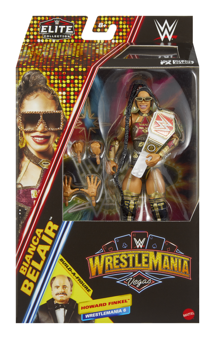 WWE Wrestlemania - Bianca Belair, close-up detail