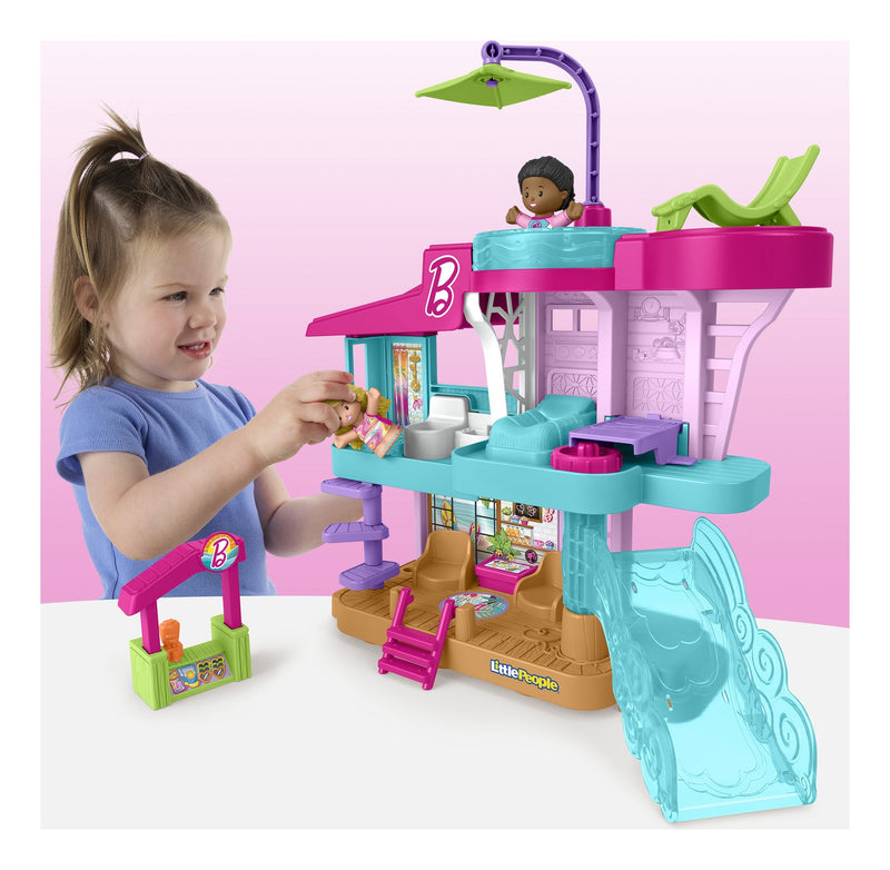 Fisher Price Little People Barbie Beach House, showing reverse