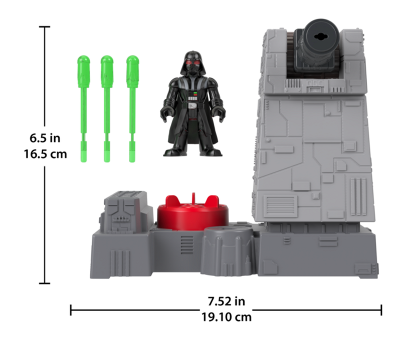 Imaginext Star Wars Death Star Turret, size reference
