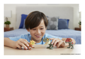 Jurassic World T. rex Velociraptor and Ankylosaurus Assorted 3" Scale Mighty Little Biters (3-Pack)