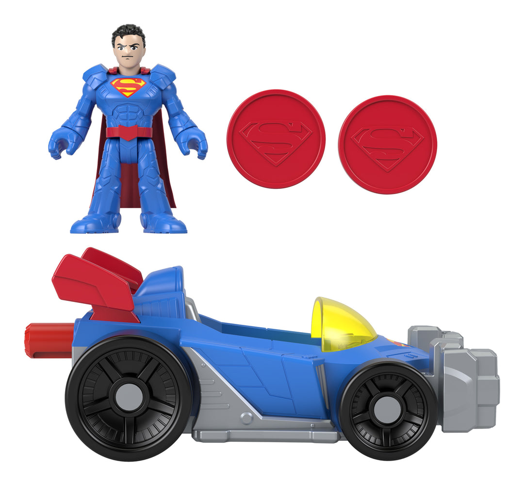 Imaginext DC Super Friends Superman 3" Scale Deluxe Figure with Vehicle