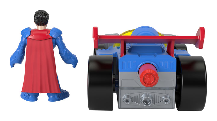 Imaginext DC Super Friends Superman 3" Scale Deluxe Figure with Vehicle