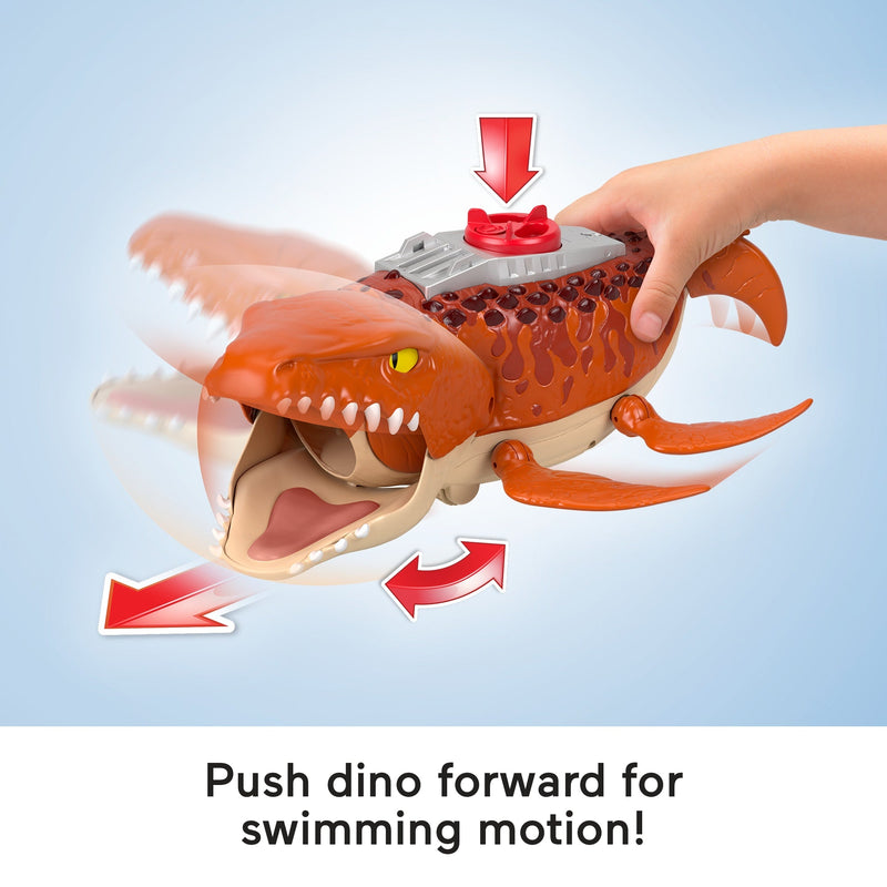 Imaginext Jurassic World 4 Lead Mosasaurus, close-up detail