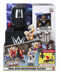 WWE Knuckle Crunchers The Rock Final Boss 3.25" Microphone Playset