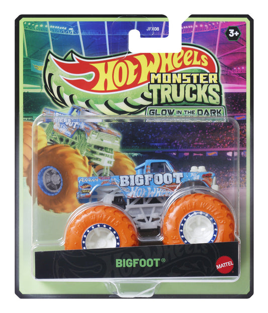 Hot Wheels Monster Trucks Glow in the Dark Asst