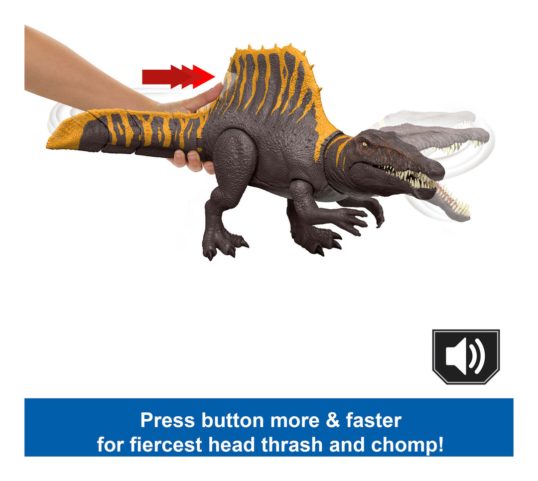 Jurassic World Rebirth Spinosaurus Action Feature Figure with Wild Roar