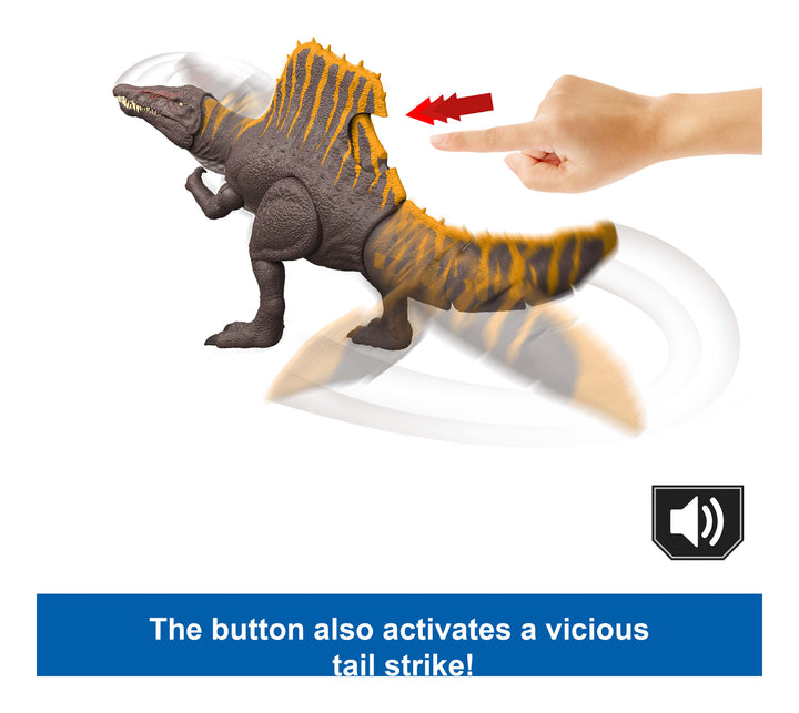 Jurassic World Rebirth Spinosaurus Action Feature Figure with Wild Roar