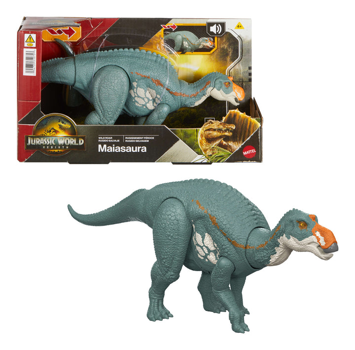 Jurassic World Saga Movable Dinosaur Assorted 12" Scale Collectible Figure With Wild Roar (1-Pack)