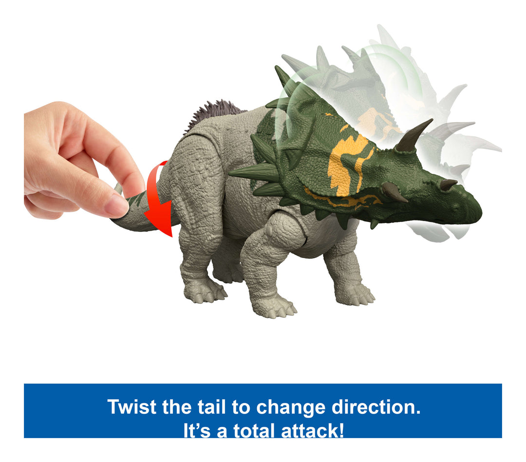 Jurassic World Saga Spiclypeus 11" Scale Action Figure with Wild Roar