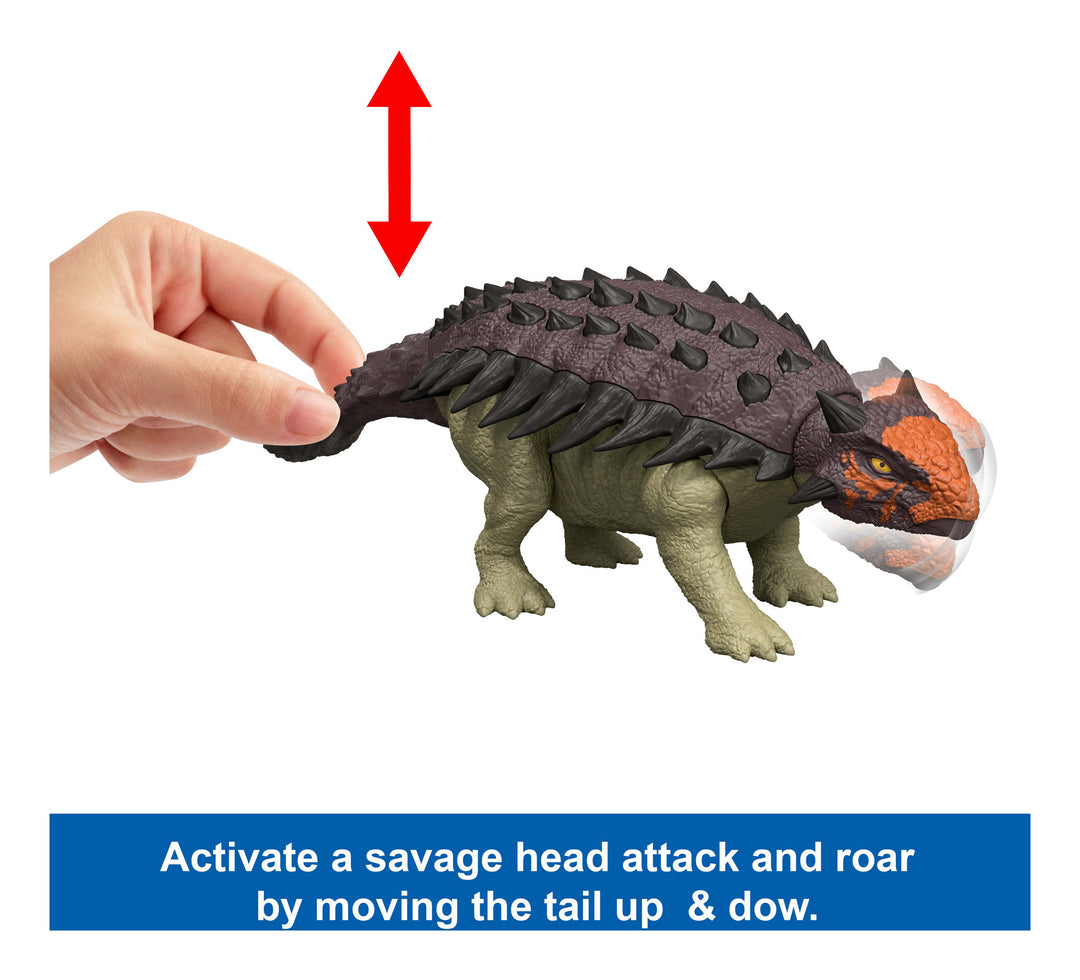 Jurassic World Saga Euoplocephalus 10" Scale Action Figure with Wild Roar