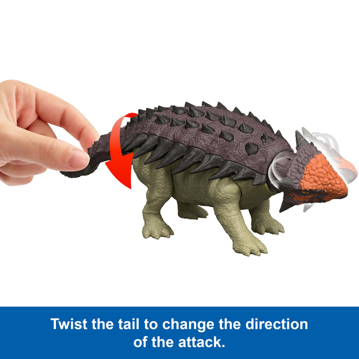 Jurassic World Saga Euoplocephalus 10" Scale Action Figure with Wild Roar