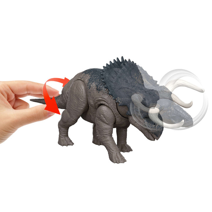 Jurassic World Saga Nasutoceratops 12" Scale Action Figure with Wild Roar