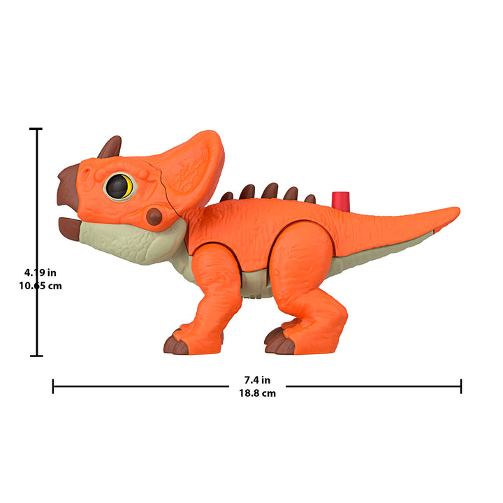 Imaginext Jurassic World Rebirth Aquilops 7.75" Feature Figure with Push Button