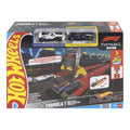 Hot Wheels Racing Formula 1 Grid Start Track Set with 2 die-cast F1 cars