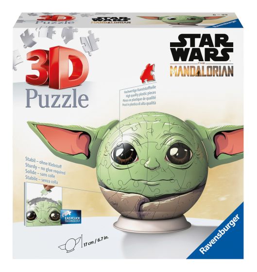 Star Wars Grogu with Ears 72 Piece 3D Puzzle Ball